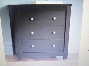 lot 95 image: Emil 3-Drawer Chest open box Retail...