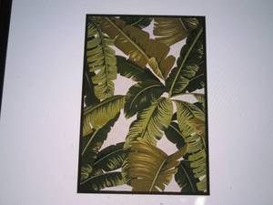 lot 108 image: PindoIvory Green 5x8 ft IndoorOut...