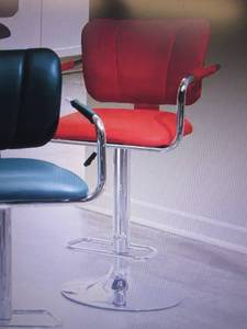 lot 119 image: Gaslift Bar Stool open box Retail $...