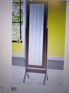 lot 124 image: Jewelry Cabinet with Mirror open bo...