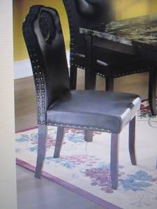 lot 138 image: Nailhead Dining Chair open box Reta...