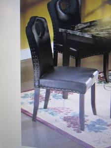 lot 147 image: Nailhead Dining Chair open box Reta...