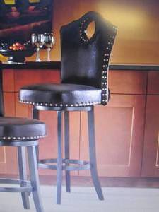 lot 148 image: Nailhead Stool open box Retail $149...