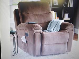 lot 150 image: Rocking Recliner with Massage and H...