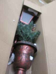 lot 254 image: Pre-Lit LampPost open box Retail $5...