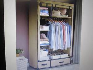 lot 272 image: Storage Wardrobe open box Retail $6...