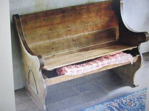 lot 273 image: Church Pew open box Retail $299.99 ...