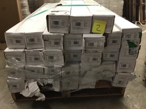 lot 2 image: 28  cases of Home Decorators Hand Scraped Strand Woven Brown 12 in. T x 5-18 in. W x 72-78 in. L Solid Bamboo Flooring not used