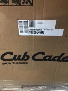 lot 15 image: Cub Cadet 3X 26 in. 357 cc Three-Stage Gas Snow Blower with Electric Start and Steel Chute, Power Steering and Heated Grips not used