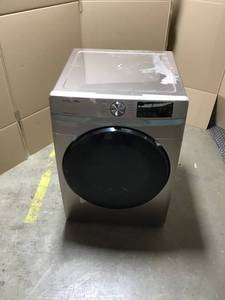 lot 39 image: Samsung 4.5 cu. ft. High-Efficiency Champagne Front Load Washing Machine with Steam and Super Speed costumer returns