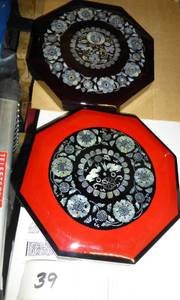 two plastic multi-compartment boxes...