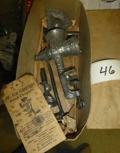 vintage food grinder...