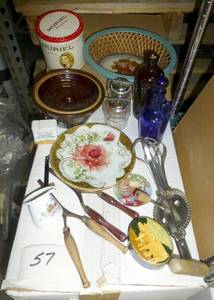 lot of primitives -  curling irons,...