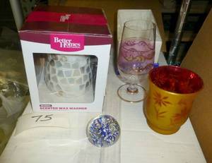 New Scented wax warmer, candle vase...