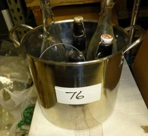 stainless cooking pot with 4 bottle...