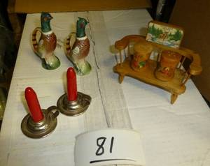 3 Vintage salt and pepper sets, phe...