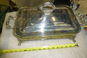 oneida silverplated serving tray wi...