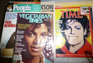 Scrapbook and magazines of Michael ...