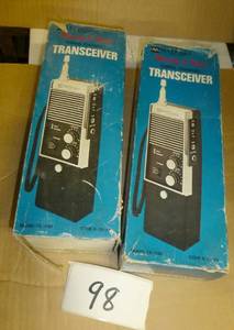 two vintage 3 channel MacDonald rad...