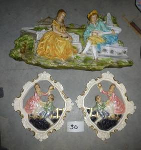 victorian wall hangings, large one ...