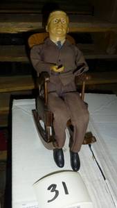 JFK doll in rocking chair, missing ...