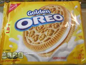lot 223 image: 3 Packs of Golden Oreo Cookies Best...