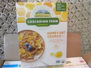 lot 256 image: Case of 10 Boxes Organic Honey Oats...