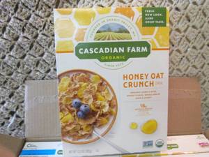 lot 258 image: Case of 10 Boxes Organic Honey Oats...