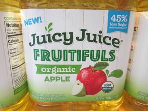 lot 263 image: 4 Bottles of Organic Apple Juice Be...