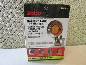 lot 14 image: Zobo 15,000 BTU Propane Tank Top He...