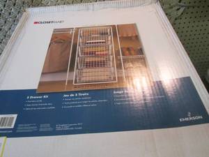 lot 54 image: Closet Maid Drawer Kit with 5 Wire ...
