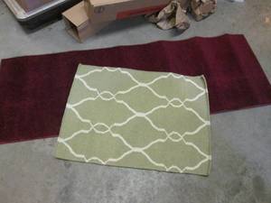 lot 59 image: Lot of 2 Area Rugs 25 x 34 and 24...