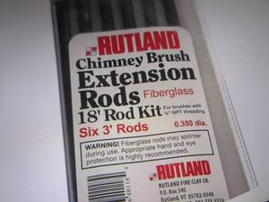 lot 73 image: Chimney Brush Extension Rod Kit 3 f...