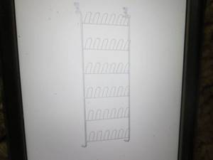 lot 101 image: Closet Maid 18-Pair Over-The-Door S...