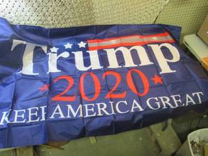 lot 119 image: 3 ft x 5 ft Trump 2020 Keep America...