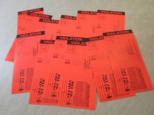lot 120 image: Lot of 12 Prank Fake Parking Ticket...