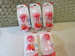 lot 146 image: Lot of 5 Nuk Sesame Street Active C...