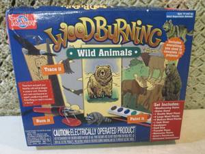 lot 171 image: Wild Animals Wood Burning Set  CSB...