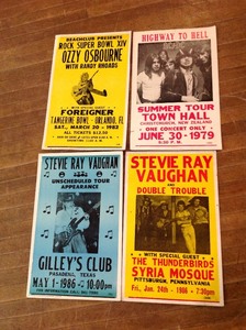 Cardboard Concert Posters