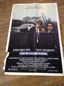 Original Blues Brothers Poster & Willie Nelson Photo