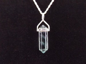 lot 11 image: .925 Sterling Silver Mystic Quartz Healing Crystal Pendant Necklace