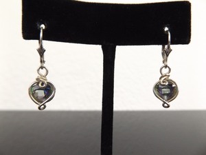 lot 92 image: .925 Sterling Silver Mystic Quartz Hook Clasp Dangle Earrings