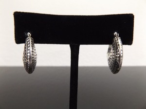 lot 94 image: .925 Sterling Silver Hook Clasp Hoop Earrings