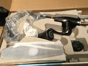 lot 129 image: Kaden Single-Handle Pull-Down Sprayer Kitchen Faucet with Reflex and Power Clean in Mediterranean Bronze Item could have been used or is missing parts please review pictures