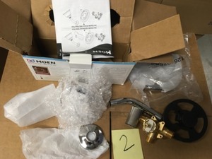 lot 2 image: Moen Banbury Single-Handle 1-Spray 1.75 GPM Tub and Shower Faucet with Valve in Spot Resist Brushed Nickel (Valve Included)