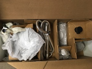 lot 40 image: Moen Brecklyn Single-Handle 6-Spray Tub and Shower Faucet with Magnetix Rainshower Combo in Spot Resist Brushed Nickel 82611SRN
