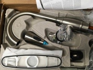 lot 9 image: MOEN Noell Single-Handle Pull-Down Sprayer Kitchen Faucet with Reflex and Power Clean in Spot Resist Stainless