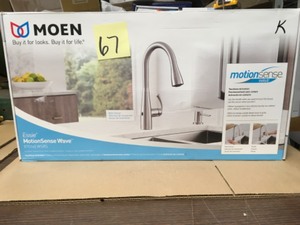 lot 67 image: Essie Touchless Single-Handle Pull-down Sprayer Kitchen Faucet in Spot Resist Stainless 87014EWSRS