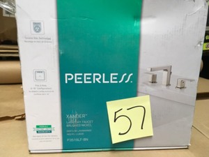 lot 57 image: Peerless Westchester 8 in. Widespread 2-Handle Bathroom Faucet in Brushed Nickel