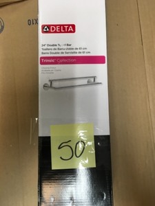 lot 50 image: Delta Trinsic 24  Double Towel Bar